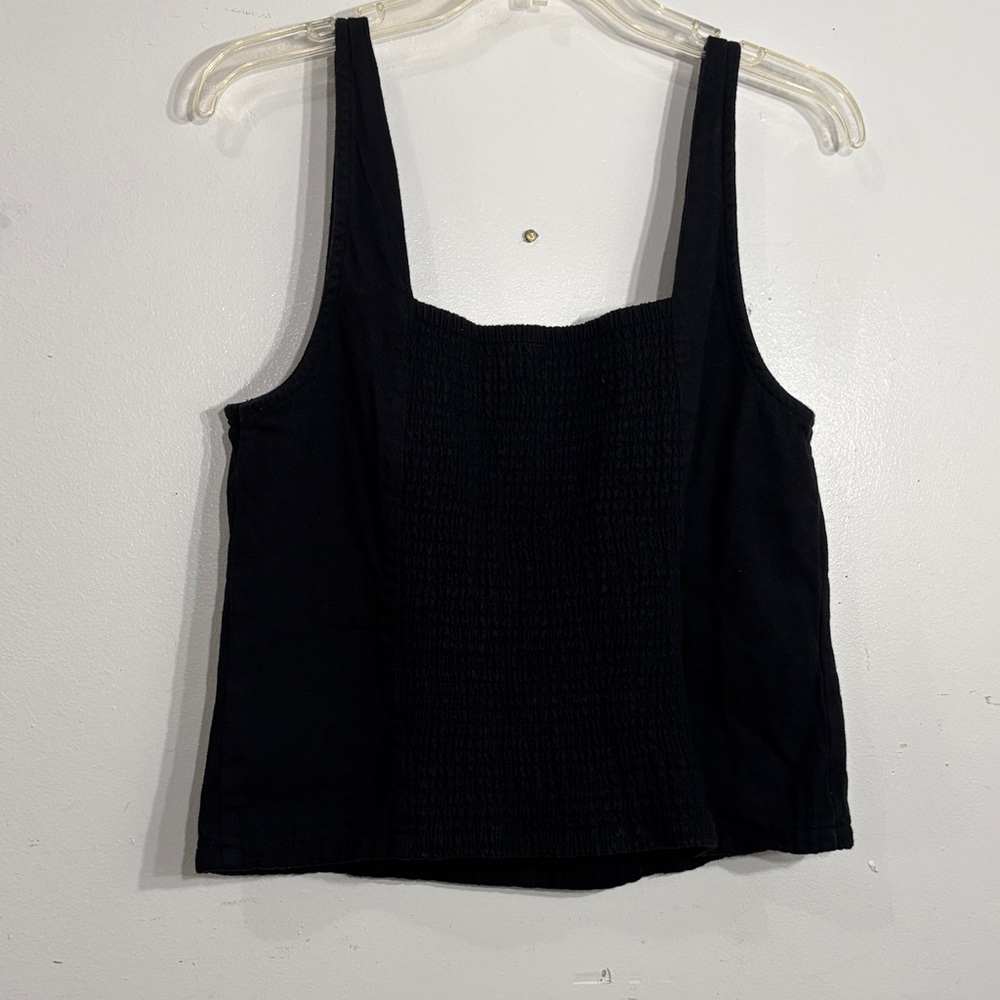 Old Navy Black Square Neck Tank Top - Picture 3 of 6